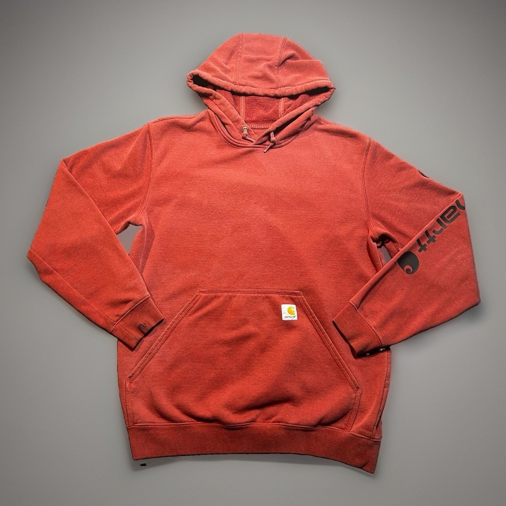 Carhartt Hoodie Original Fit Workwear Pullover Distressed Heavy Duty Men's M